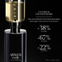 Armani Code Eau De Toilette Rechargeable -Kapao Magasin armani code edt 18