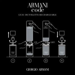Armani Code Eau De Toilette Rechargeable -Kapao Magasin armani code edt 3