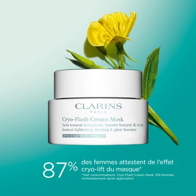 Clarins Cryo-Flash Masque-Crème Effet Lift Immédiat, Fermeté & éclat 4 Clarins Cryo-Flash Masque-Crème Effet Lift Immédiat, Fermeté & éclat – Image 4