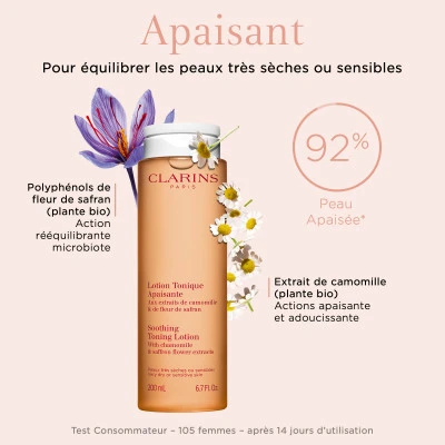 Clarins Lotion Tonique Apaisante Démaquillant 9 Clarins Lotion Tonique Apaisante Démaquillant – Image 9