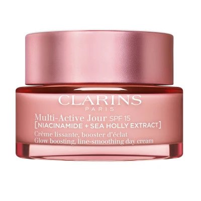 Clarins Multi-Active Jour SPF 15 Crème Lissante, Booster D’éclat - Toutes Peaux 1 Clarins Multi-Active Jour SPF 15 Crème Lissante, Booster D’éclat - Toutes Peaux