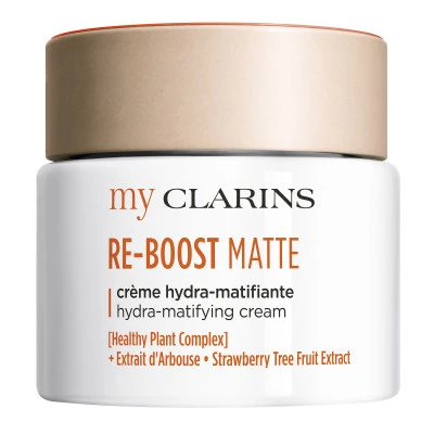 Clarins RE-BOOST MATTE Crème Hydra-matifiante - Peaux Mixtes à Grasses 1 Clarins RE-BOOST MATTE Crème Hydra-matifiante - Peaux Mixtes à Grasses