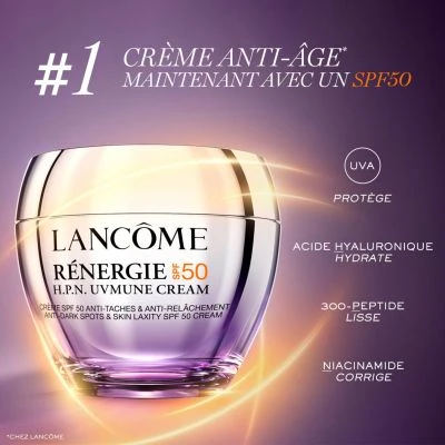Lancome Rénergie H.P.N. UVMUNE Crème Anti-âge Avec SPF 7 Lancome Rénergie H.P.N. UVMUNE Crème Anti-âge Avec SPF – Image 7